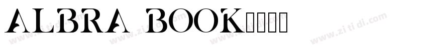 Albra Book字体转换